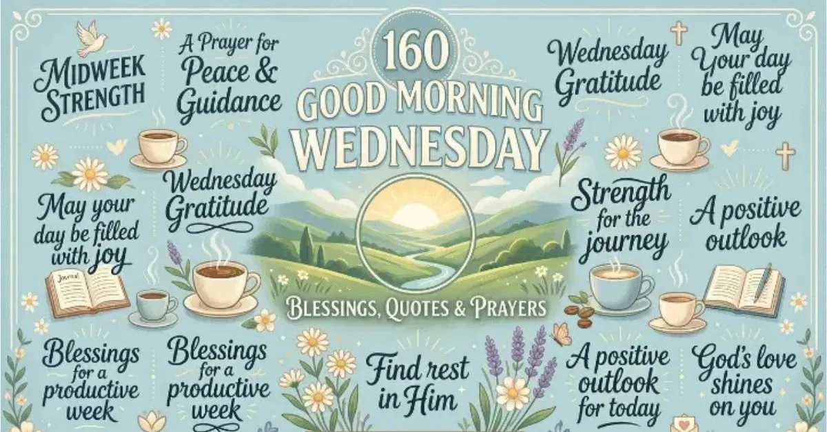 160 Good Morning Wednesday Blessings, Quotes & Prayers