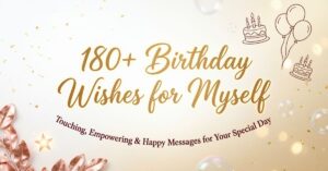 180+ Birthday Wishes for Myself – Touching, Empowering & Happy Messages for Your Special Day
