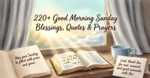 220+ Good Morning Sunday Blessings, Quotes & Prayers