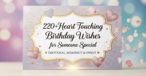 220+ Heart Touching Birthday Wishes for Someone Special: Emotional, Romantic & Sweet