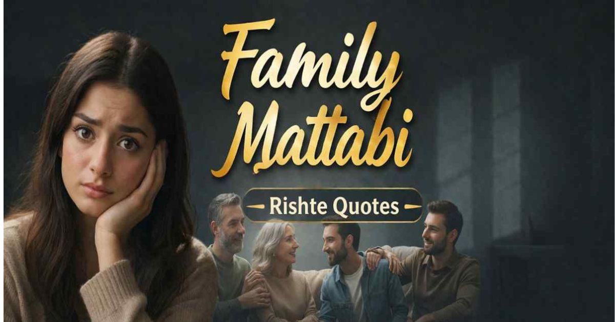 250+ Real Family Matlabi Rishte Quotes on Life