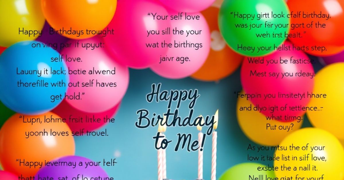 350+ Birthday Wishes to Myself: Messages for Self-Love