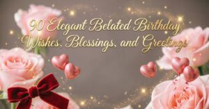 90 Elegant Belated Birthday Wishes, Blessings, and Greetings