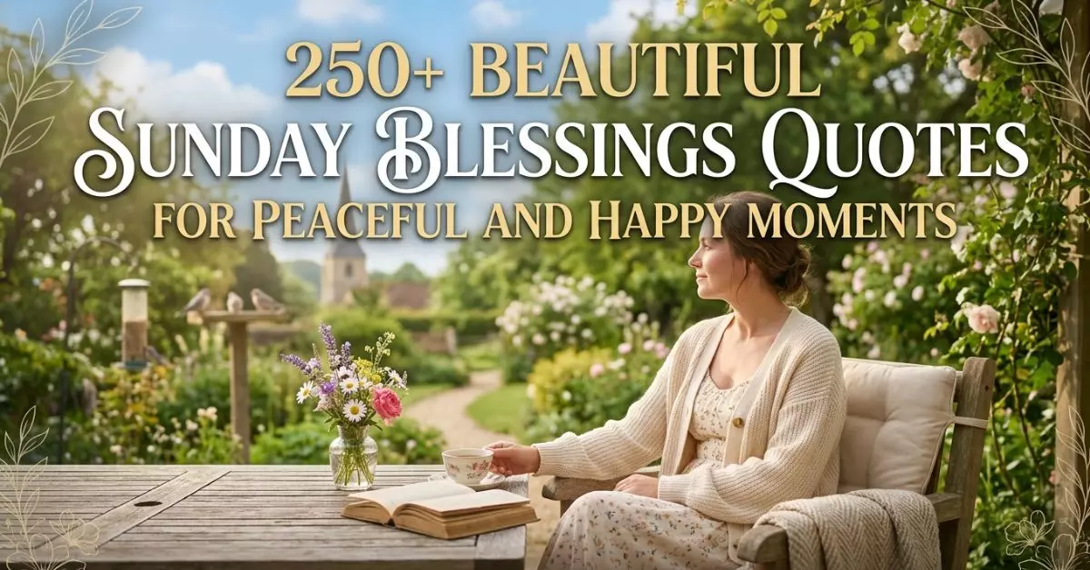 250+ Beautiful Sunday Blessings Quotes For Peaceful And Happy Moments